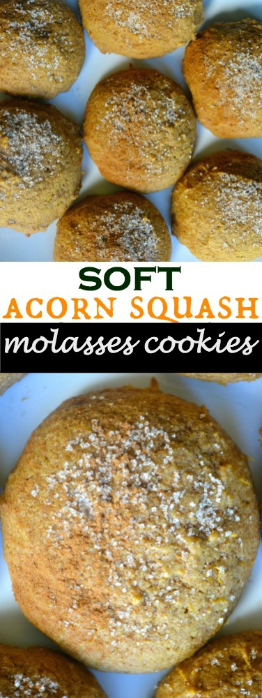 Soft Acorn Squash and Molassas Cookies
