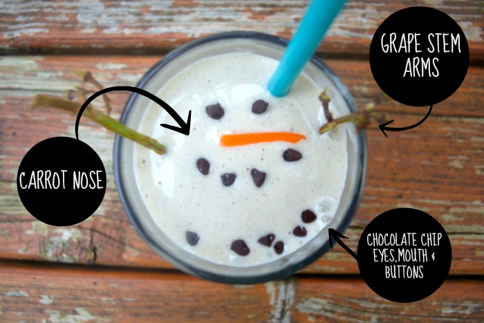Healthy Melting Snowman Smoothie111