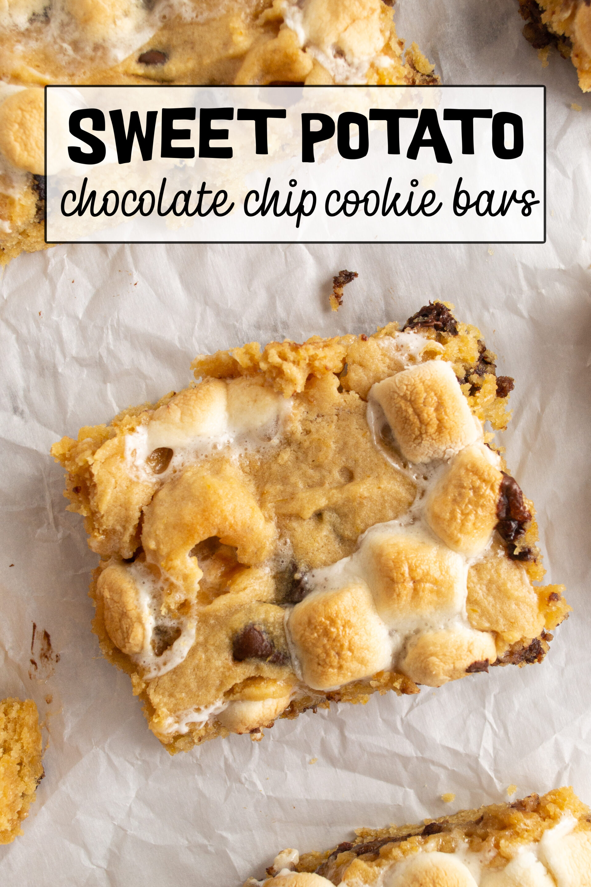 Sweet Potato Chocolate Chip Cookie Bars - Make the Best of Everything